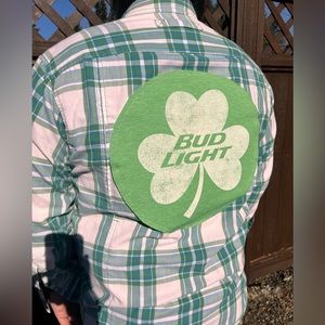Bud Light Upcycled Flannel